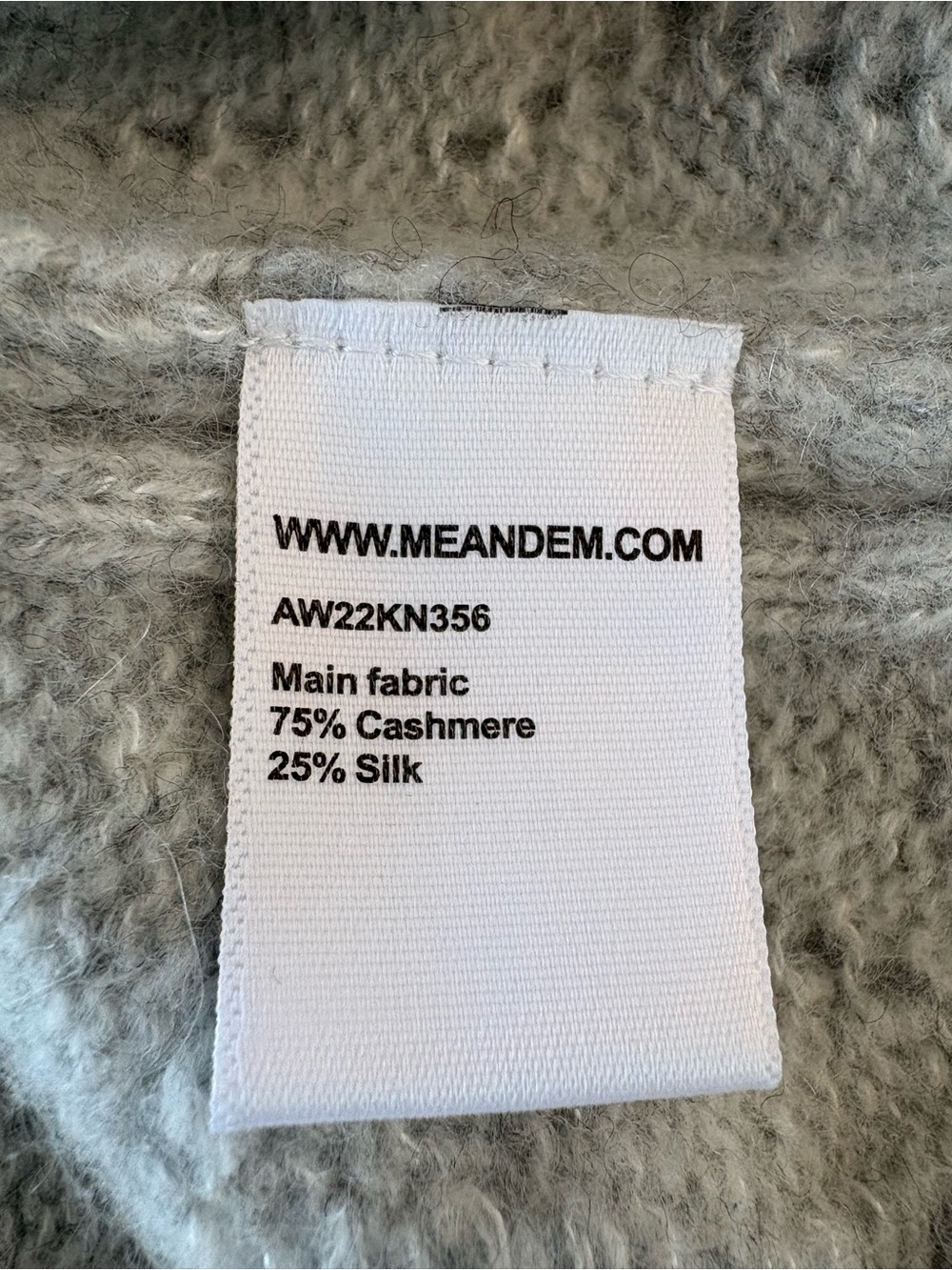 ME+EM Cashmere (75%) Knit Vest grey melange sz L - Picture 5 of 7